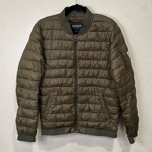 Men’s Green Guess Puffer Jacket
